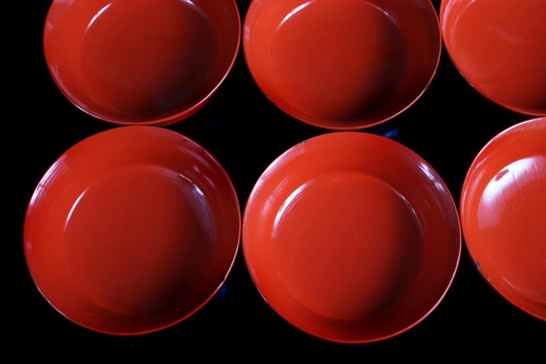 塗師橘屋友七 木皿 19枚 銘々皿 菓子皿 共箱