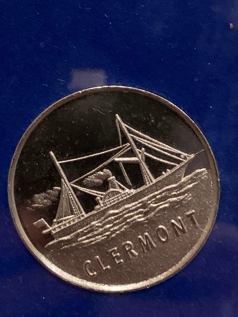 沖縄国際海洋博覧会アメリカ合衆国参加公式の記念メダル　純銀1枚　新品未使用品