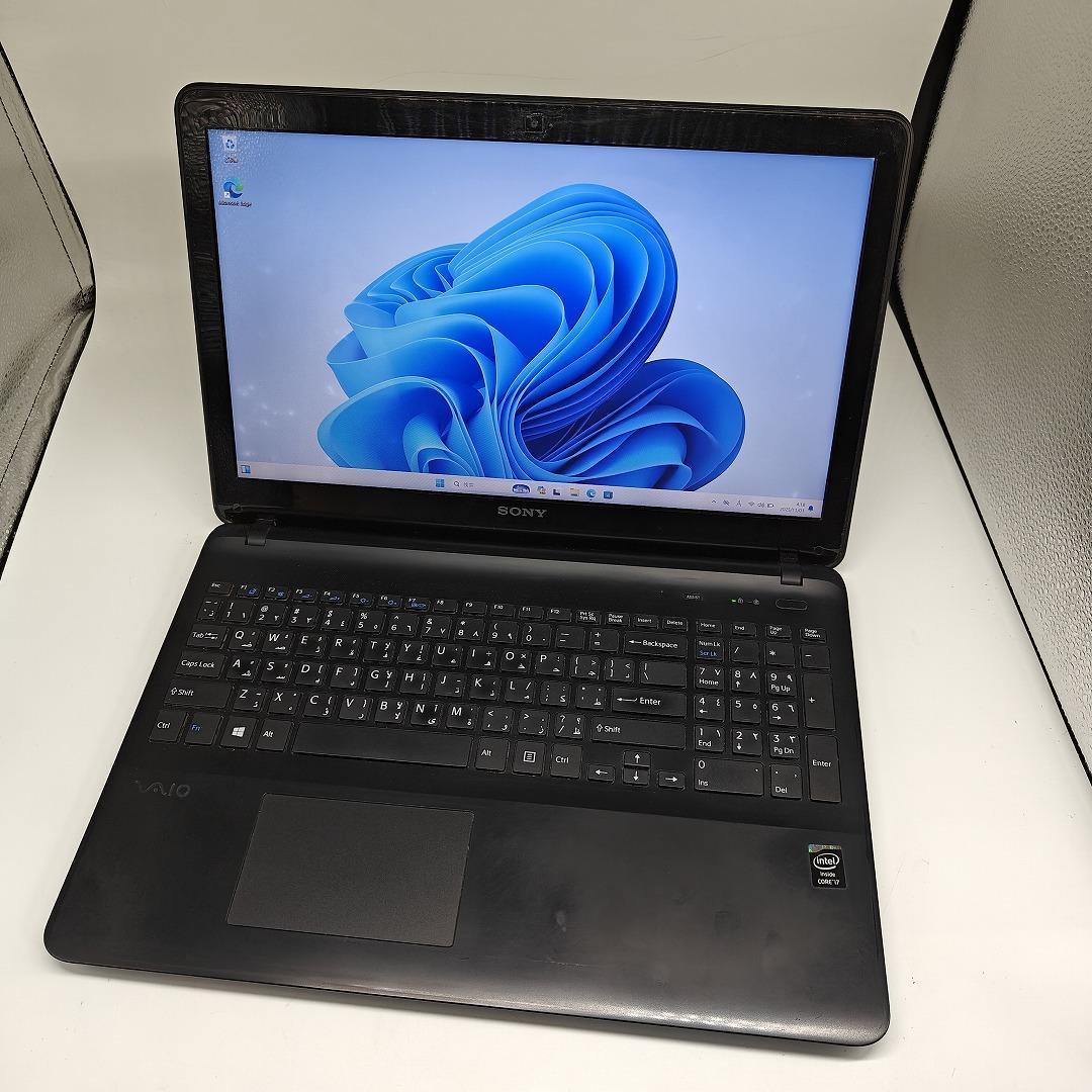 【VAIO】SVF 爆速i7 新品SSD256GB 8GB ブラックノートPC