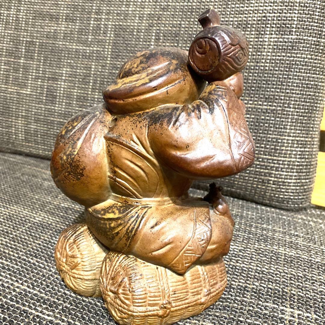 大黒天 備前焼 木村陶峰