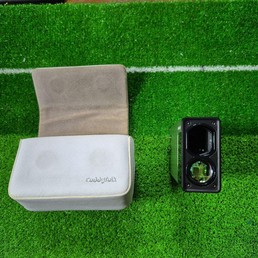 キャディートーク　CUBE ゴルフ用距離計 シルバー ケース付き