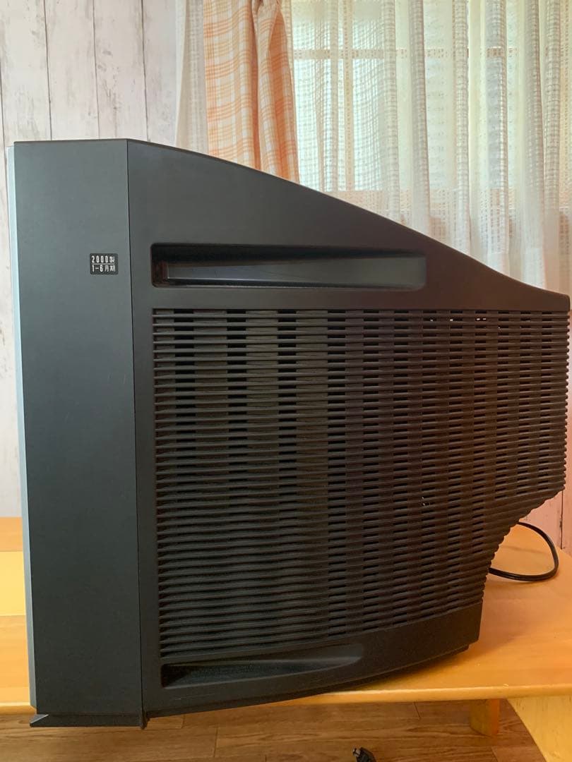 ブラウン管テレビ シルバー 2リモコン付き