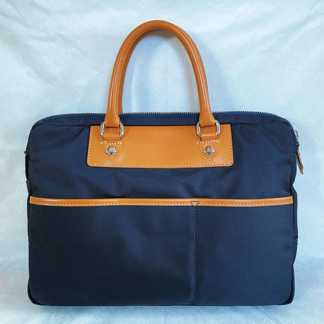 Vivienne Westwood ネイビー ビジネスバッグ