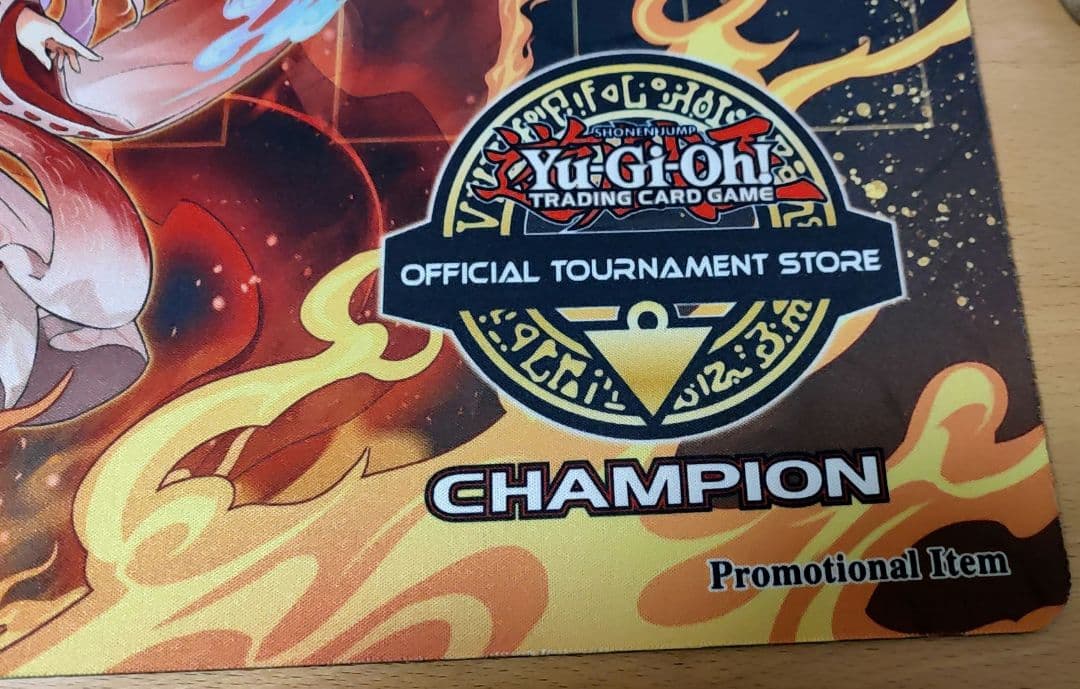 遊戯王 倶利伽羅天童 OTS CHAMPION プレイマット 中古 美品