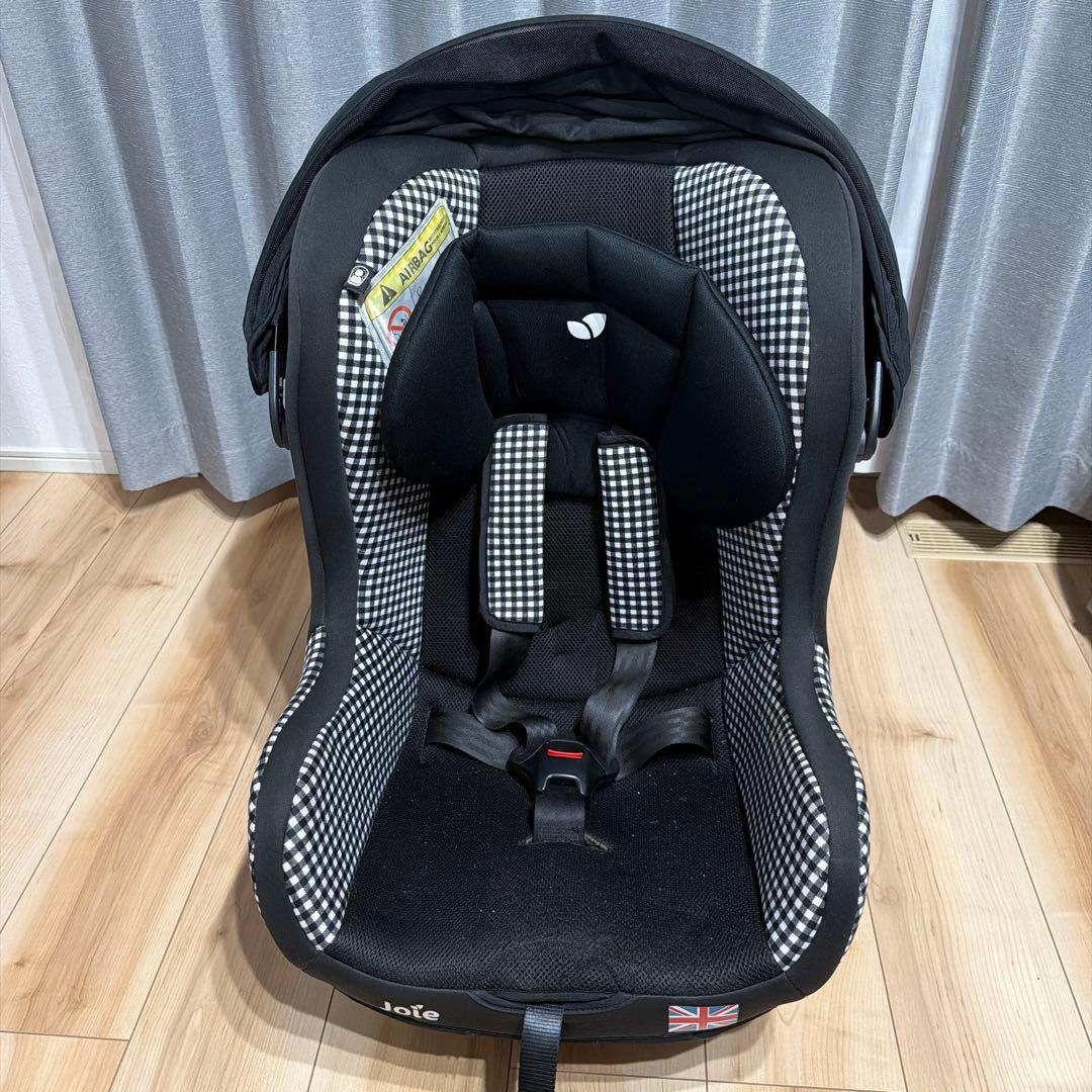 早い者勝ちJoie チャイルドシート ブラック チェック柄