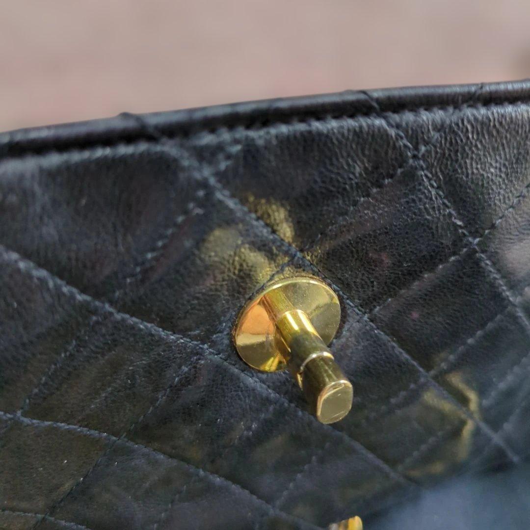 CHANELマトラッセ ブラックショルダーバッグ