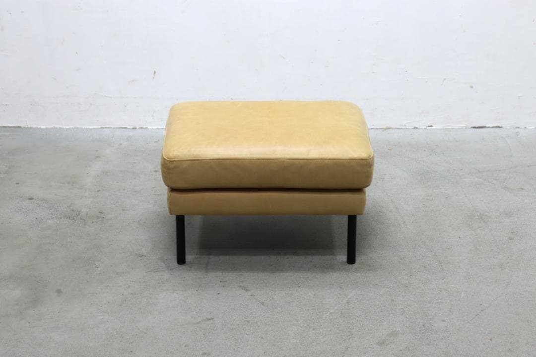 ウニコ ホクストン 本革 オットマン スツール チェア モダン 1