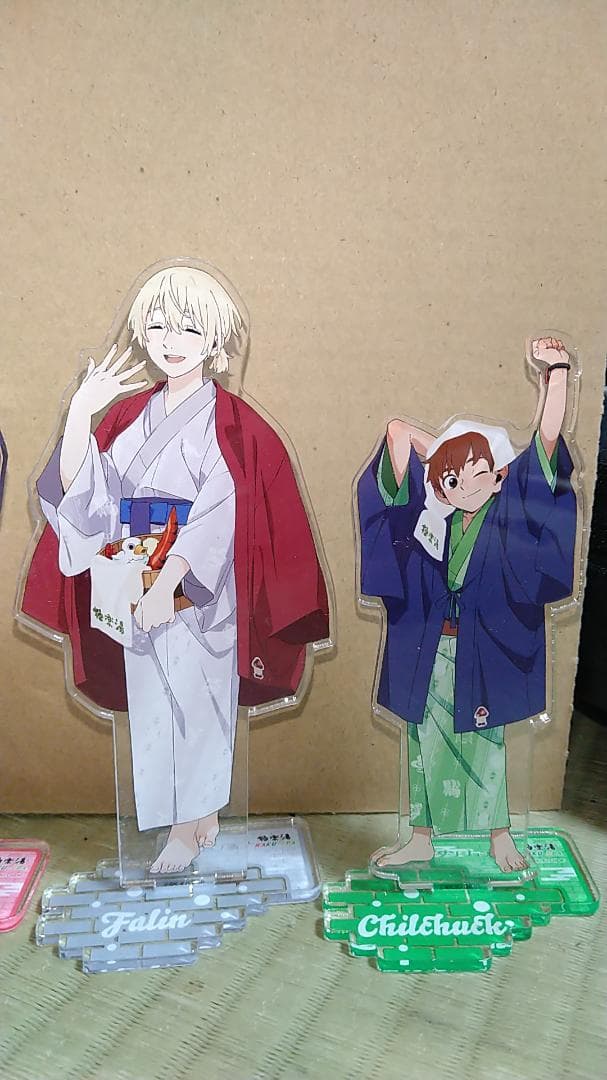 【中古】アクリルスタンド　5体セット ダンジョン飯　極楽湯コラボ