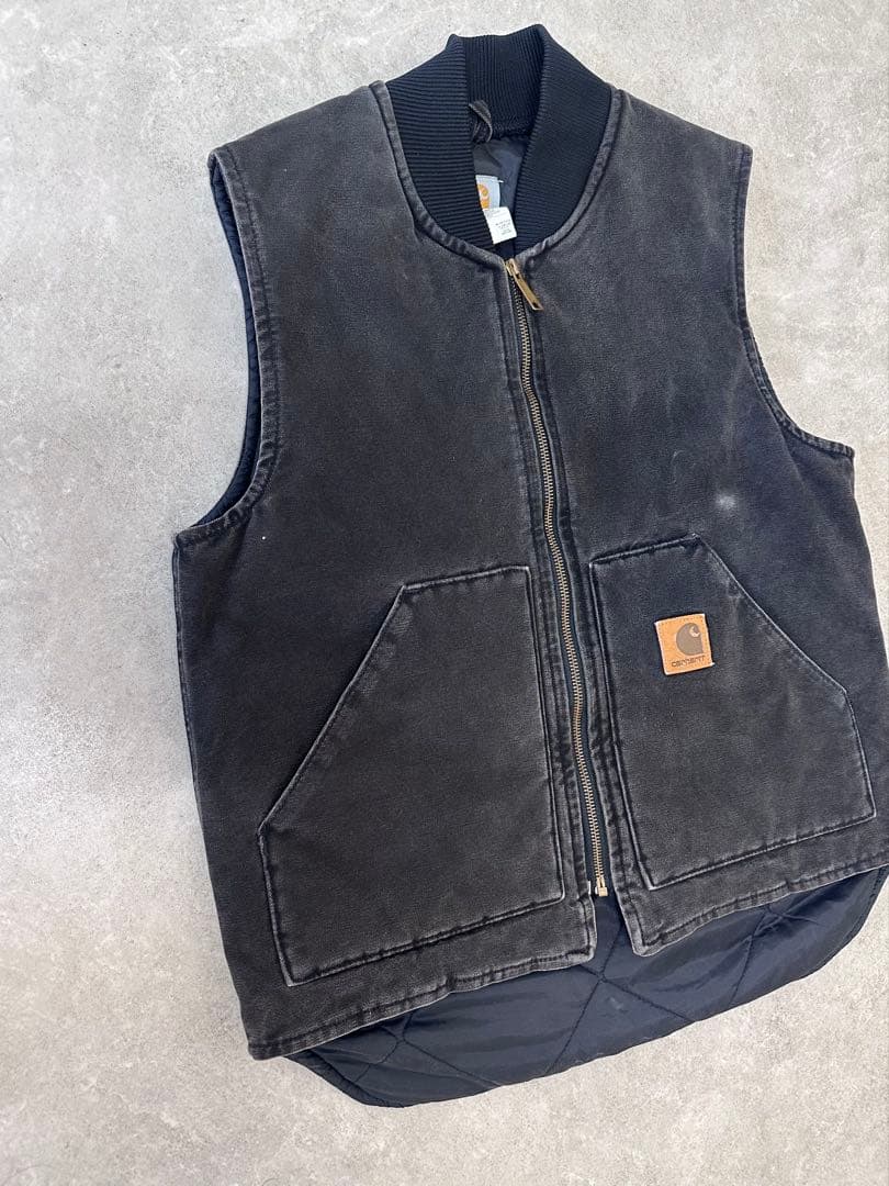 USA製 カーハート ダックベスト 希少カラー ONX Carhartt レア