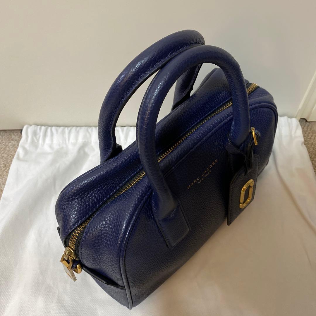 MARC JACOBS ショルダーバッグ ゴッサム レザー 2way ネイビー