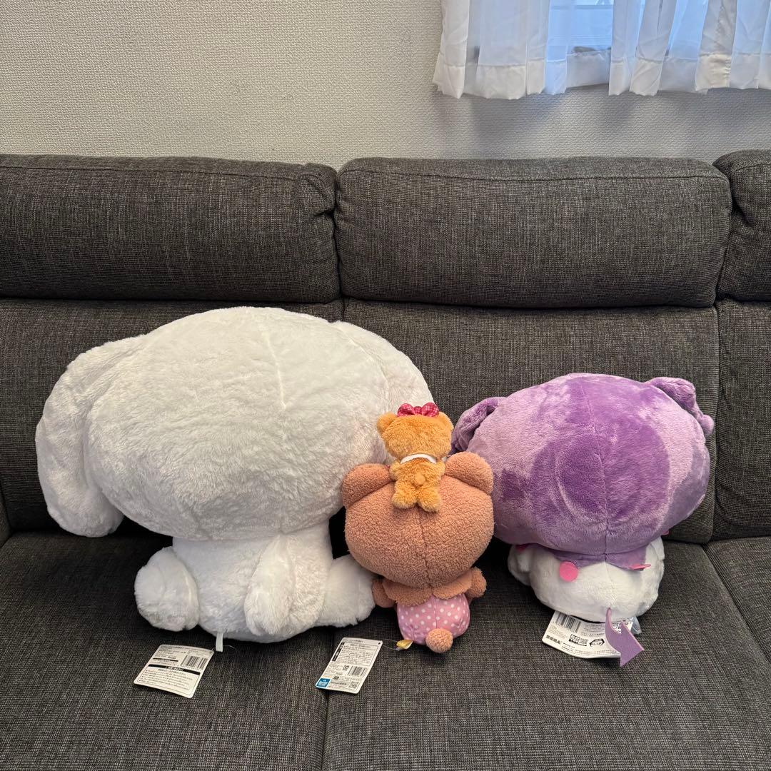 【美品】サンリオ超BIGサイズぬいぐるみ5点セット キティー シナモン クロミ