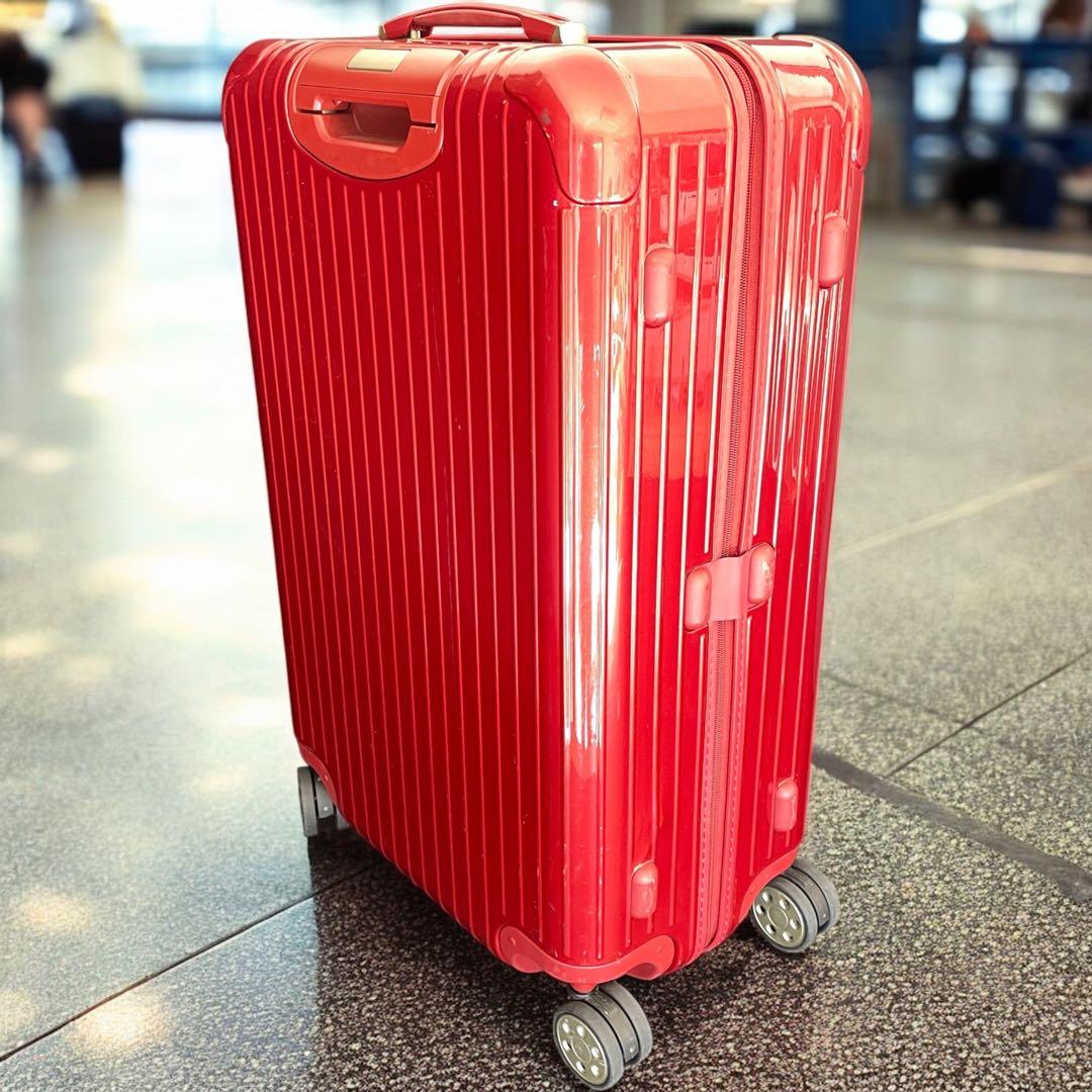 良品 リモワ サルサデラックス レッド 4輪 e-tag 電子タグ 4-5泊