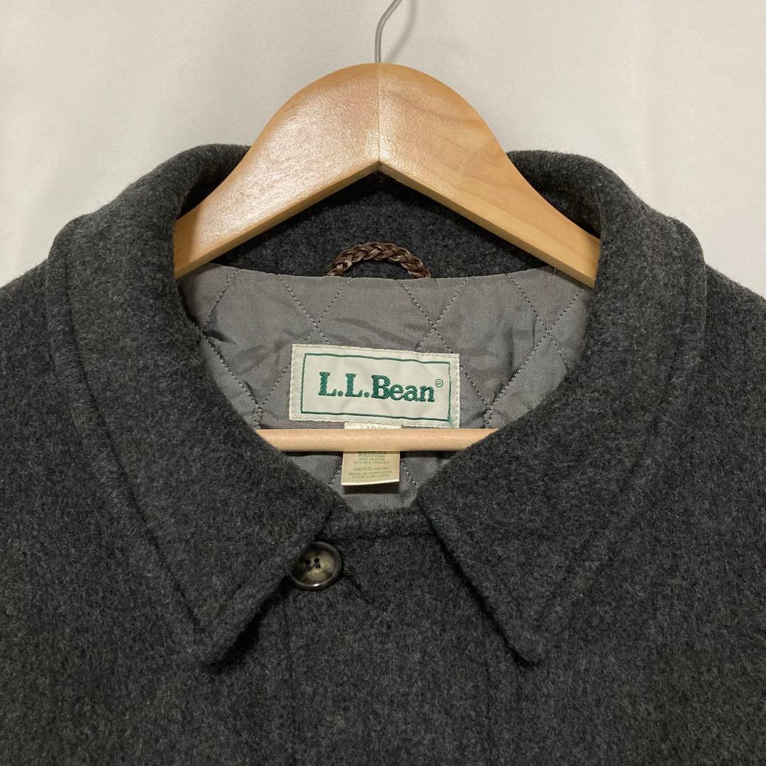 90s l.l.bean ウールジャケット L 古着 ビンテージ キルティング