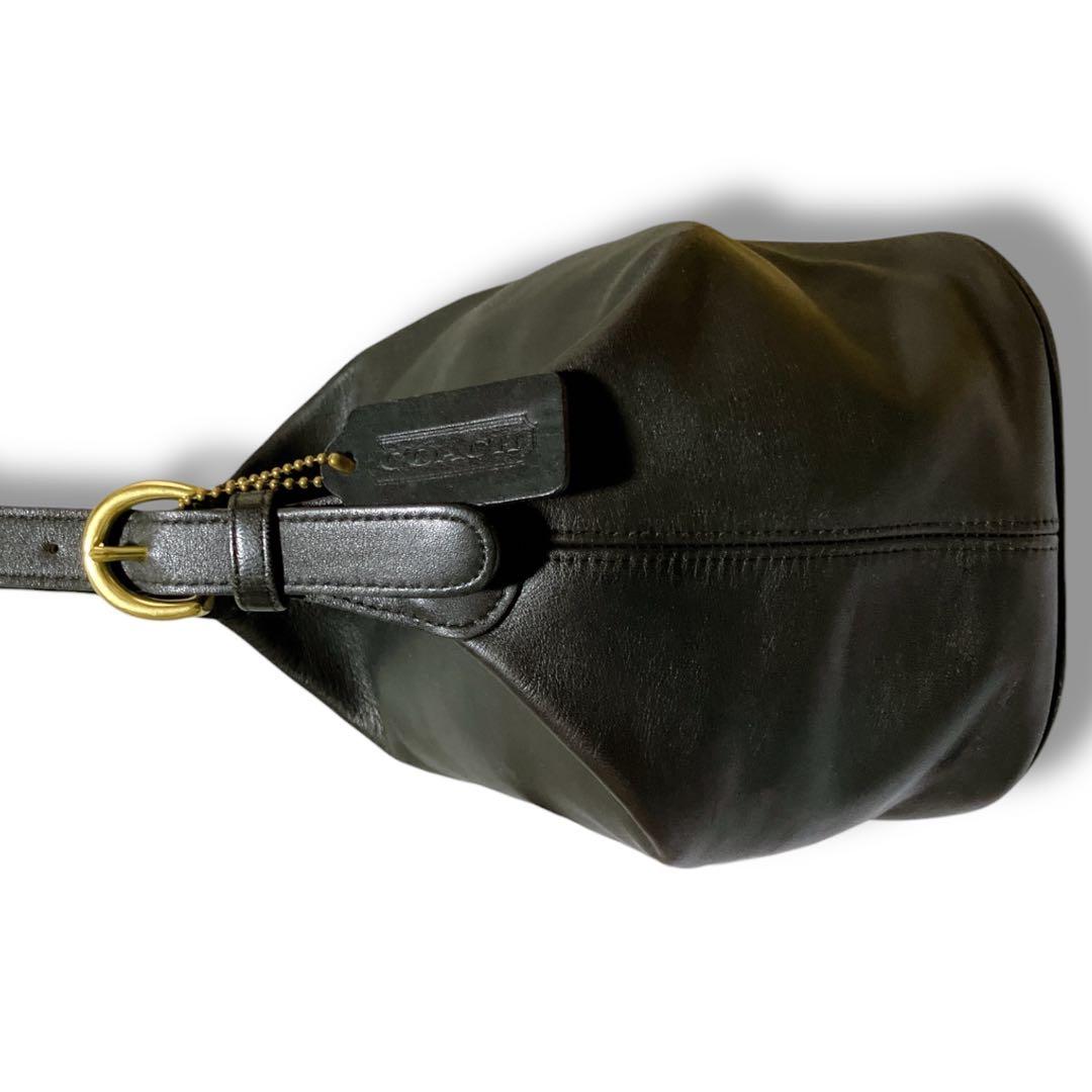 オールドコーチ 良品 ヴィンテージ レザー アクセサリーポーチ ダークブラウン