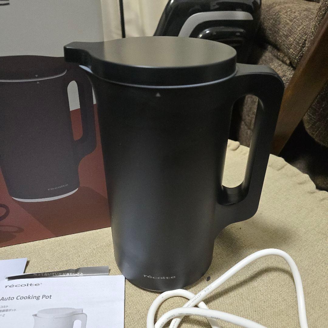 未使用recolte スープメーカー自動調理ポット　黒