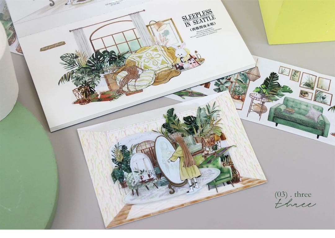 moodtape《温暖之家》海外マスキングテープ　マステ 【2344】