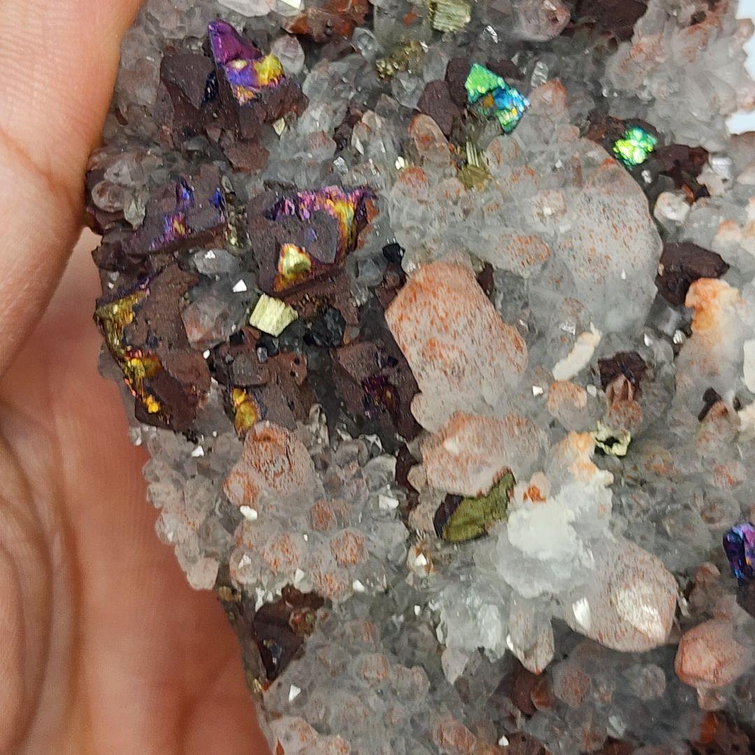 希少！キャルコパイライトクォーツ共生 原石