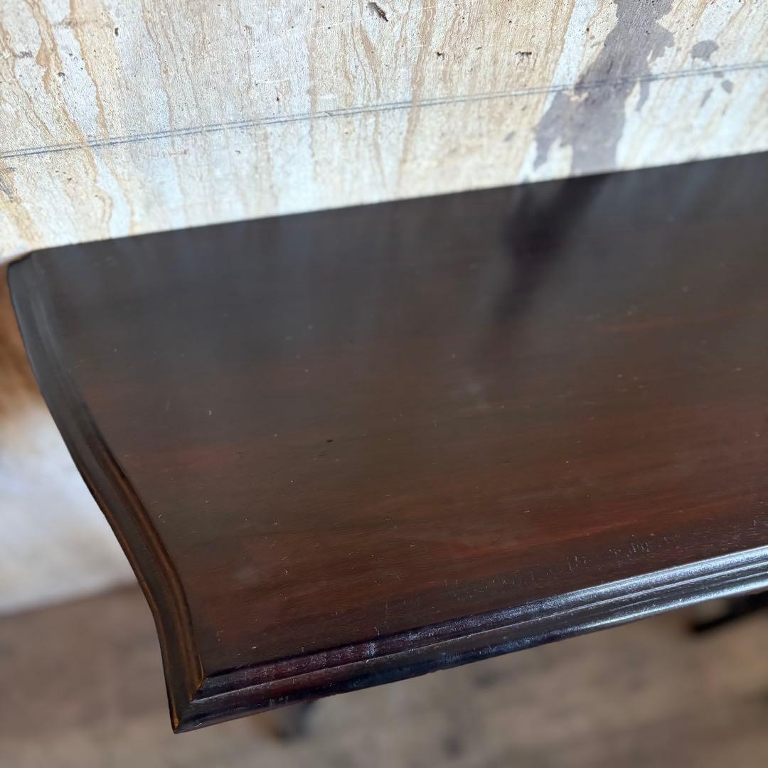 クラシック　コンソールテーブル　無垢材