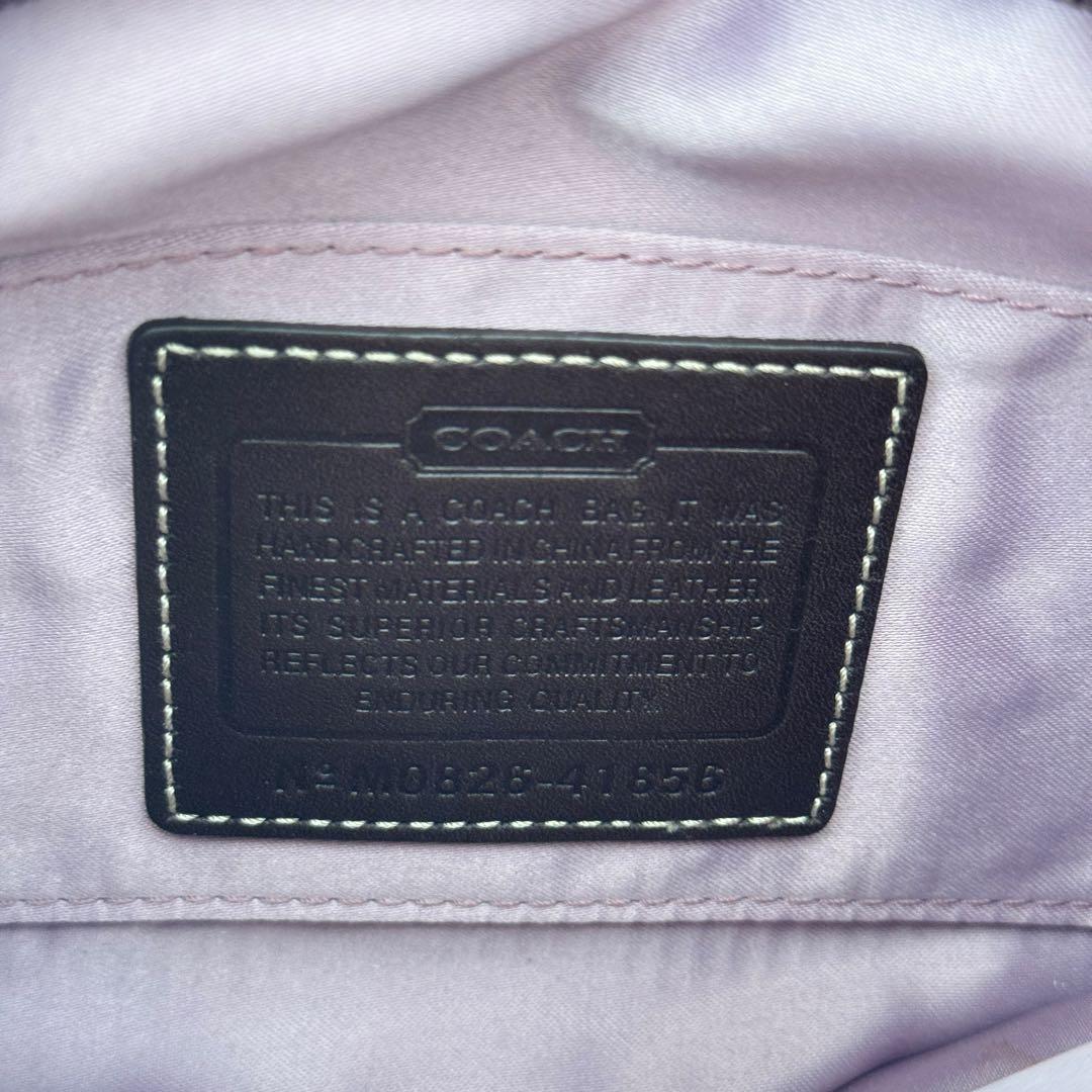 COACH コーチ シグネチャー ワンショルダーバッグ 黒 ブラック