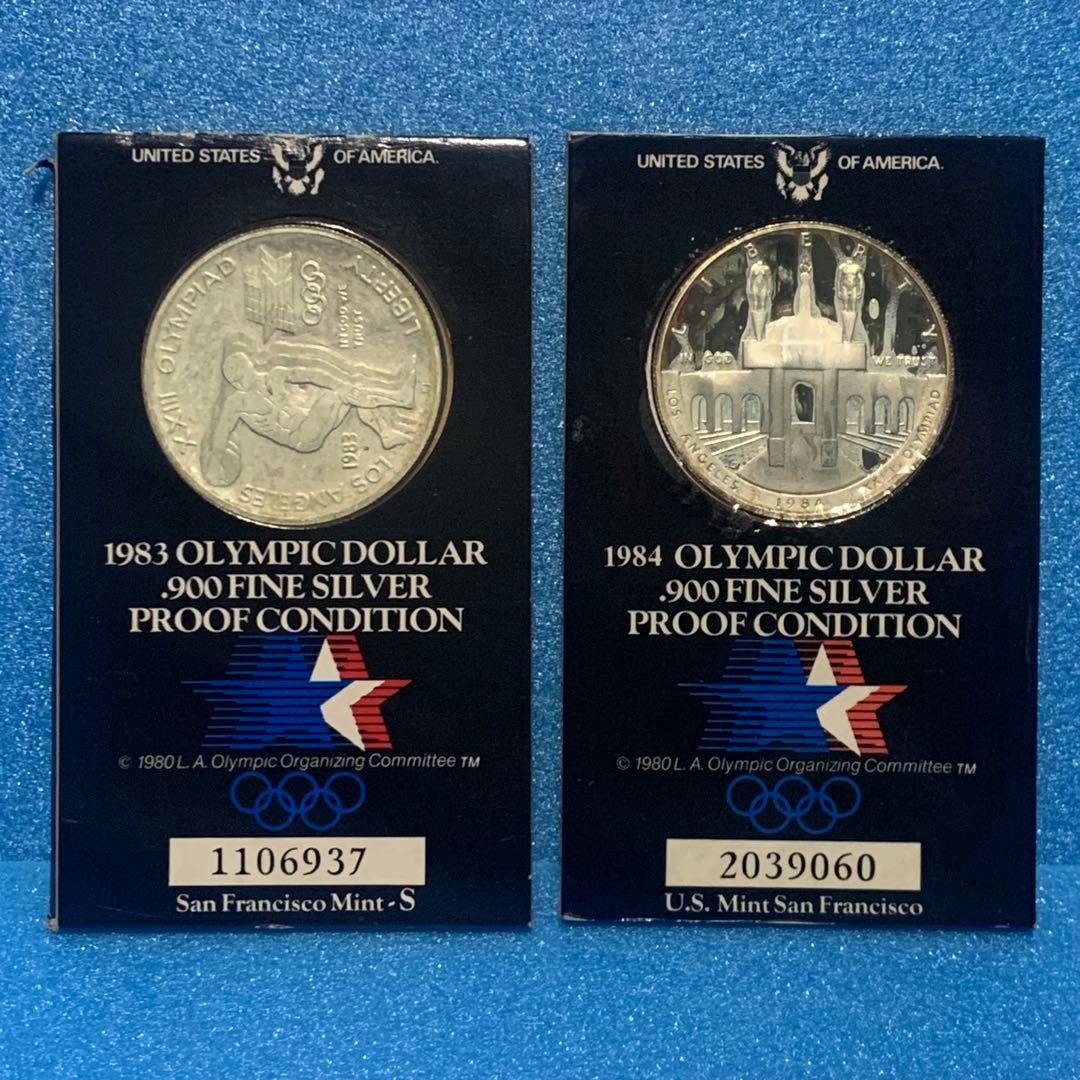 ロサンゼルスオリンピック 記念 銀貨