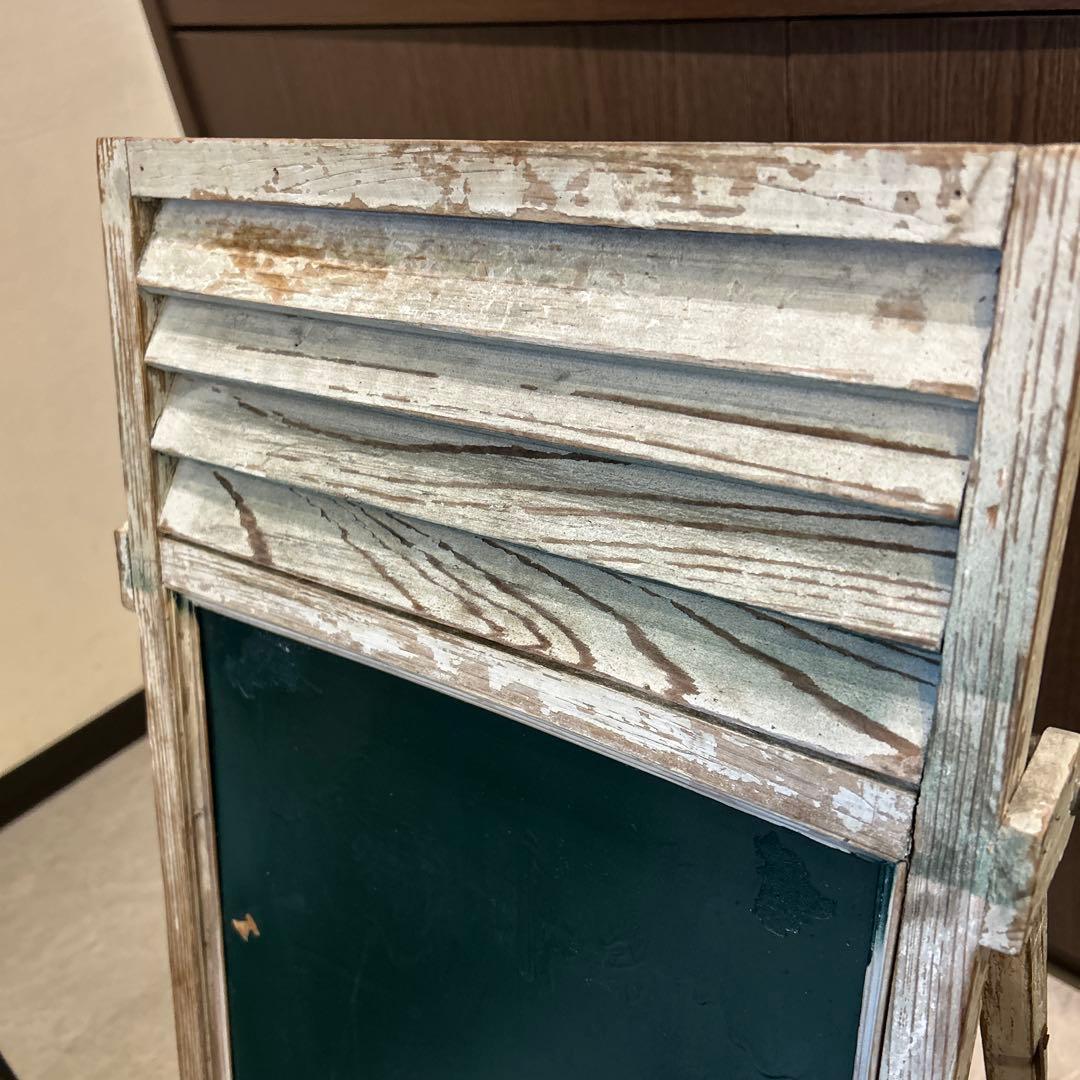 木製シャビーシック黒板　黒板　看板　アンティーク調　店舗用品　業務用