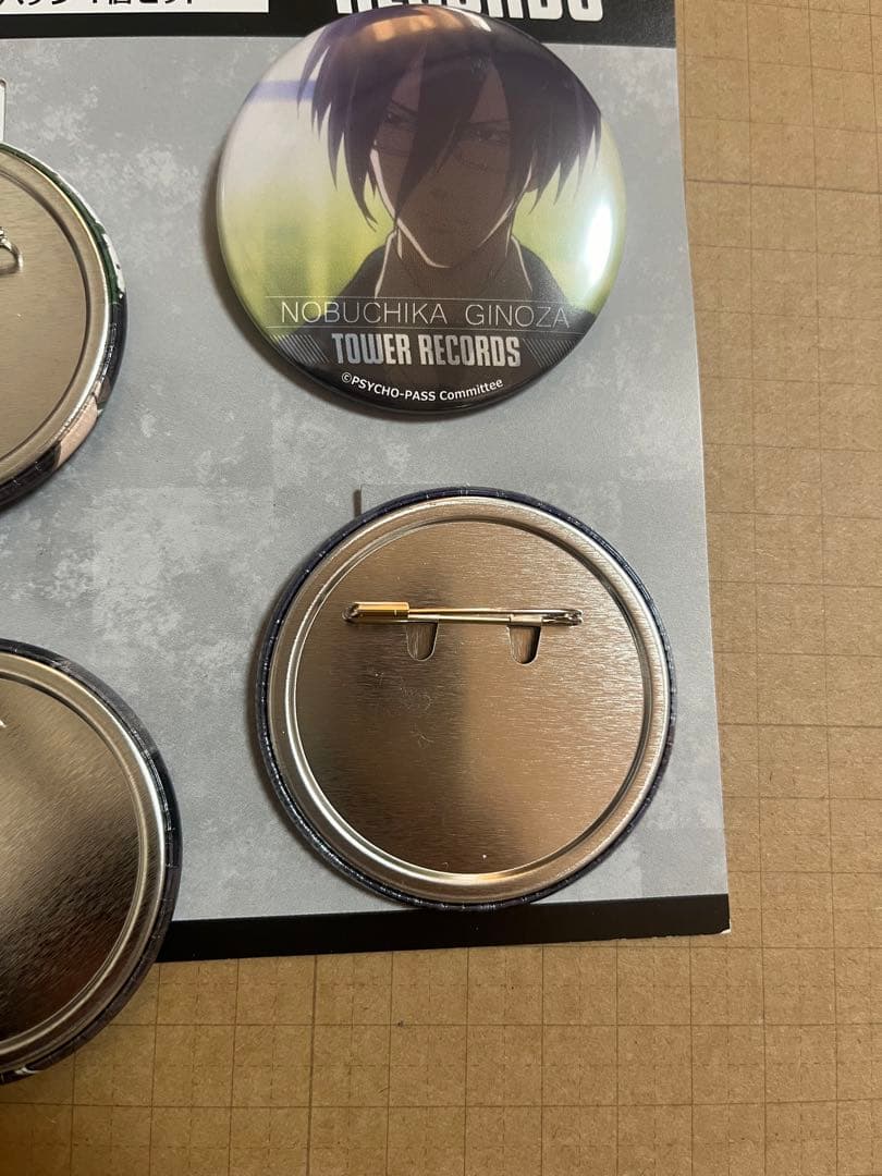 サイコパスSS タワレコカフェ 宜野座 缶バッジセット