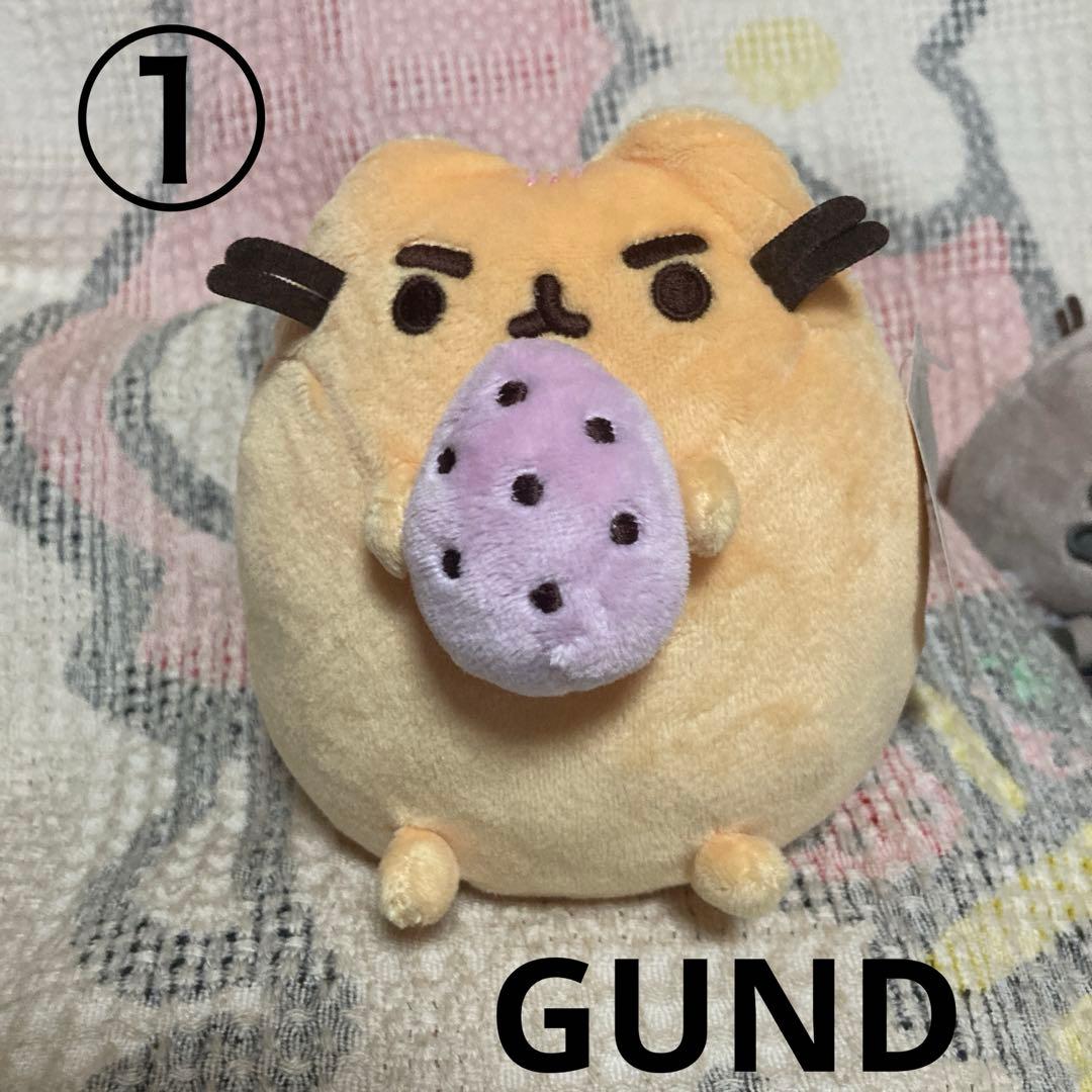 ねこのプシーン Pusheen ぬいぐるみ3コ 中古品　GUND&AURORA