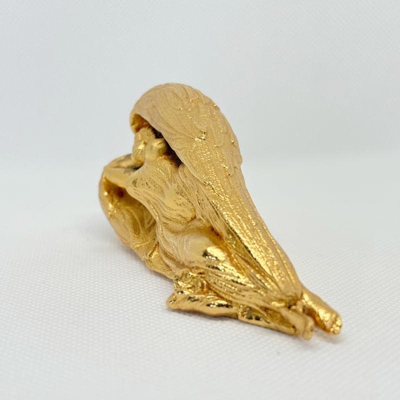 エルンスト・フックス Ernst Fuchs 守護天使 金メッキ鋳造彫刻