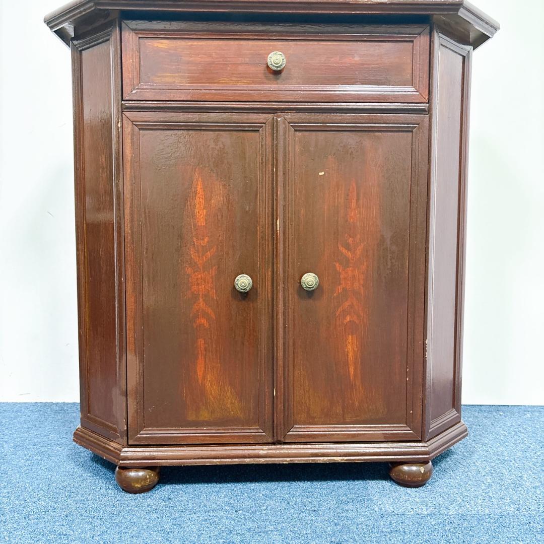 イタリア製 西洋 アンティーク家具 コンソール キャビネット 飾り棚