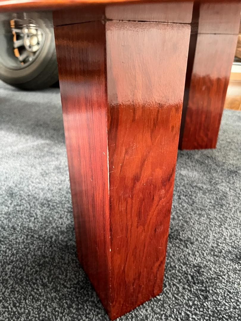 座卓 ざたく 一枚板 テーブル ちゃぶ台 メーカー不明 中古品