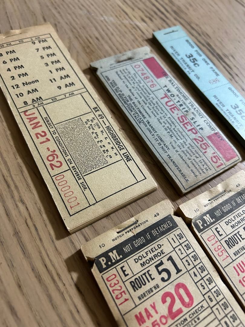 おまとめ　ブロックチケット　6冊 セット② セット③