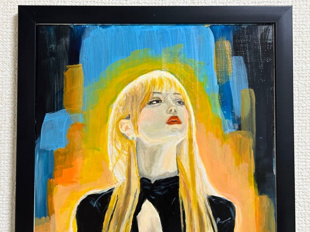 「光とまなざしの先」＊A4サイズ アクリル画／手描き原画