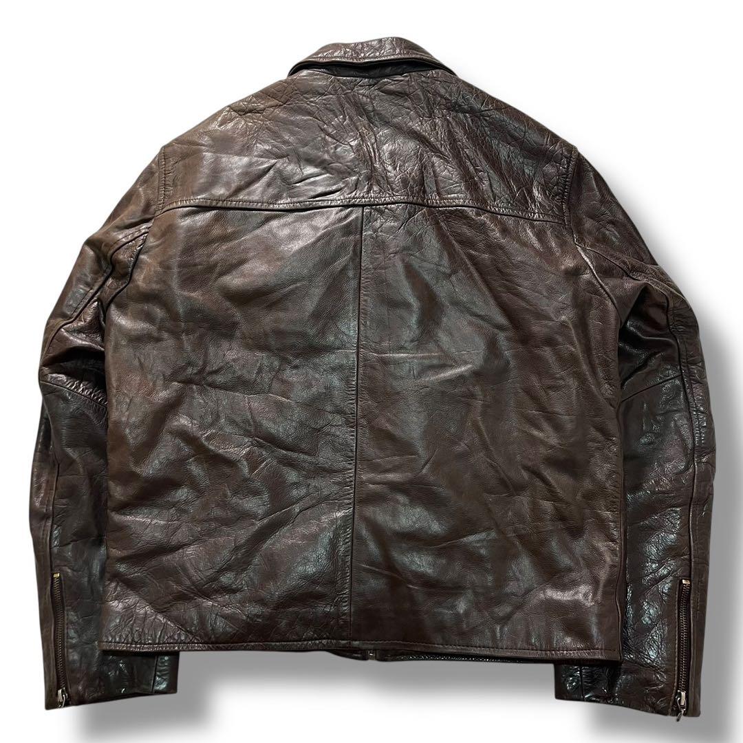 Redskins フランス ユーロ レザージャケット 肉厚 本革 ヴィンテージ