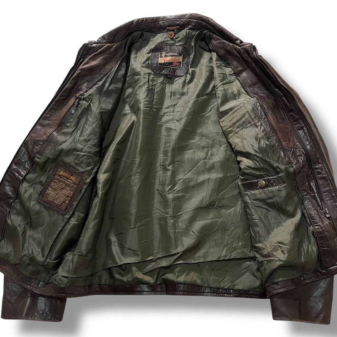 Redskins フランス ユーロ レザージャケット 肉厚 本革 ヴィンテージ