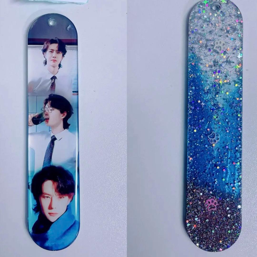 王一博 新作　可愛い　栞　レジンキーホルダー 12点セット❣️0122