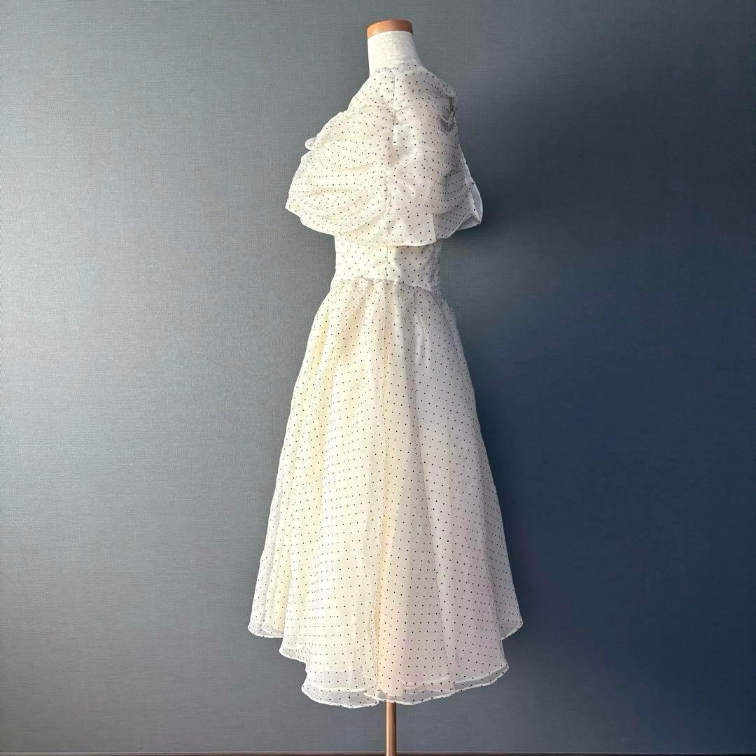 YUKI TORII パーティードレス 結婚式 演奏会 オフショルダー ドット