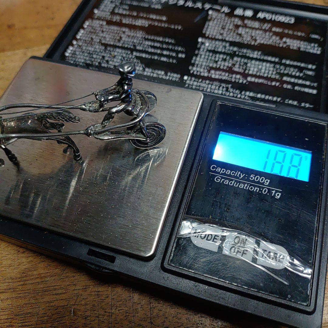 Silver925 ビンテージ ミニチュア 小物 馬車 ヨーロッパ