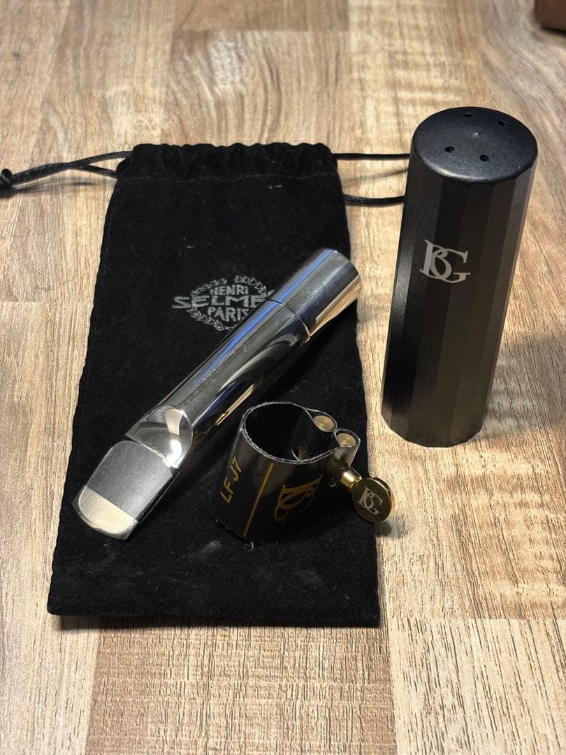 【状態良好】　BGリガチャー　テナーサックス　メタルマウスピース　5番　セット