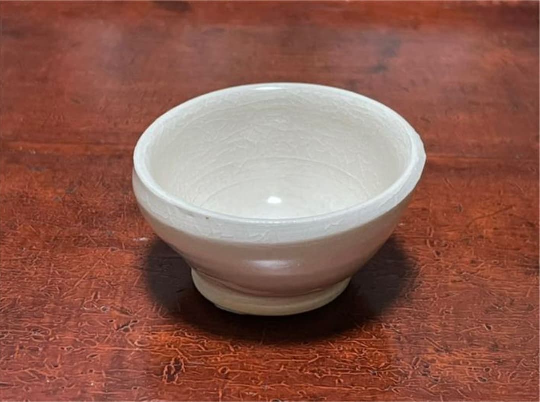 作家物　陶芸家　鯉江良二　ぐいのみ　白釉　白磁　盃　酒器　ぐい呑　酒盃