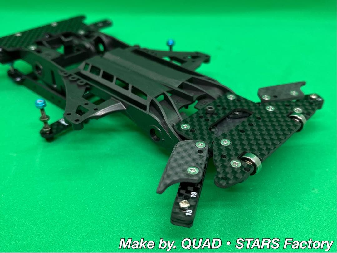 【ミニ四駆・FM-A用】2軸ATスラダン＋1軸リヤアンカー＋リヤスキッドローラー