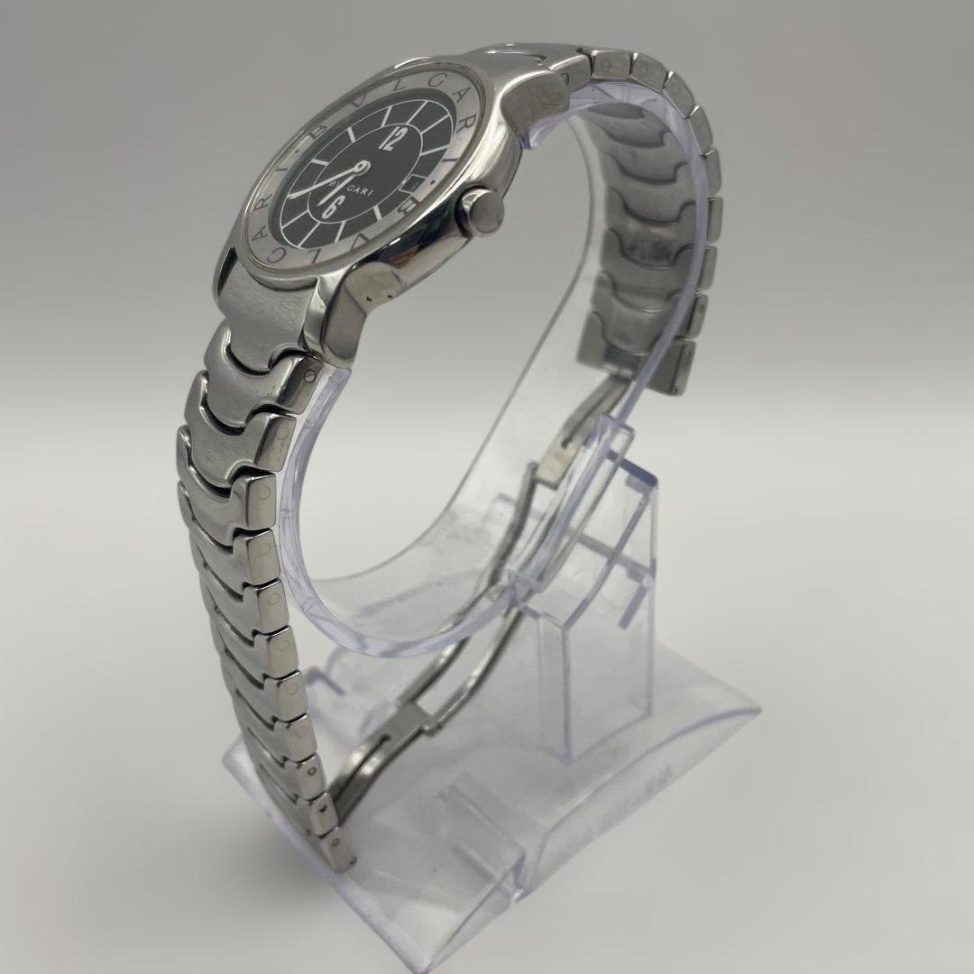 稼働品　BVLGARI ソロテンポ　ST35S 黒文字盤　腕時計