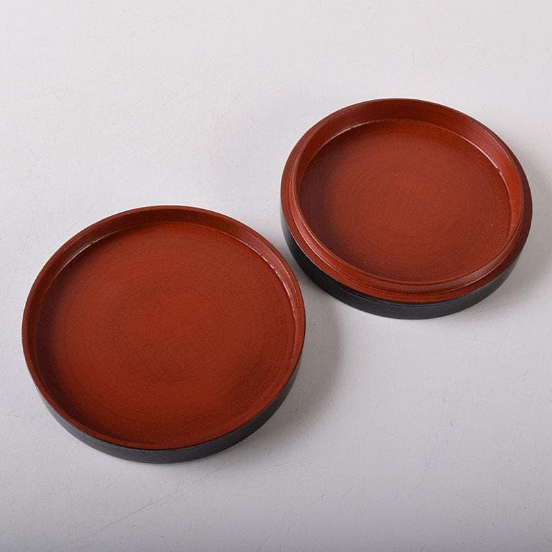 茶道具　筑城筑良作　一閑塗　花七宝蒔絵　香合　共箱　V　7861