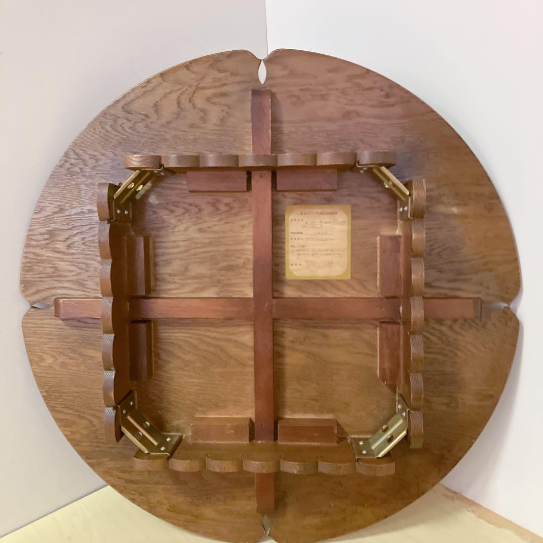 木製　ダイニングテーブル　円形　丸テーブル　コーヒーテーブル　デザインテーブル