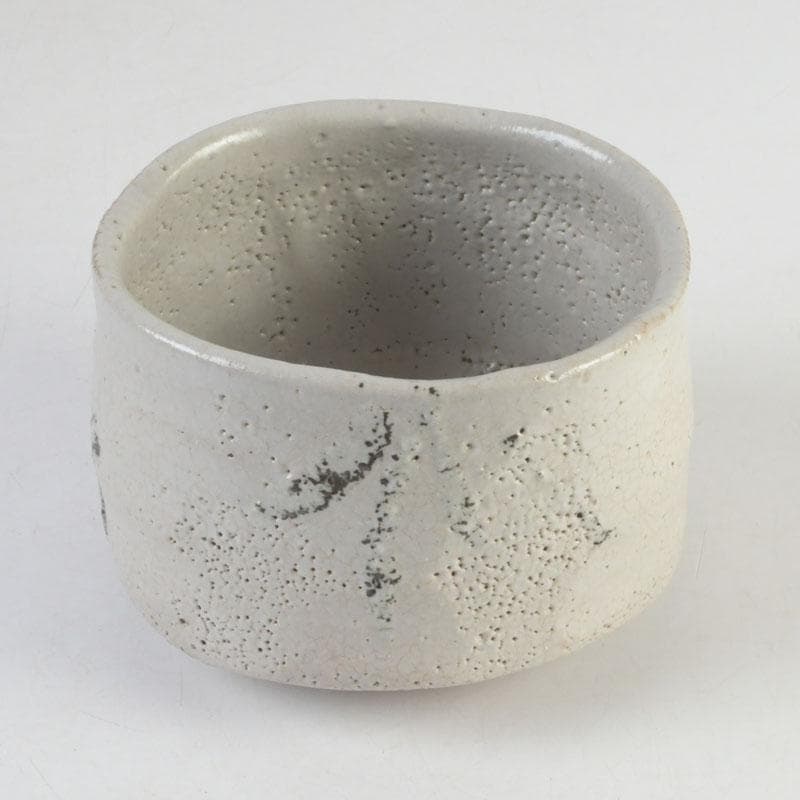 茶道具　人間国宝　荒川豊蔵作　志野茶碗　共箱　M　9744