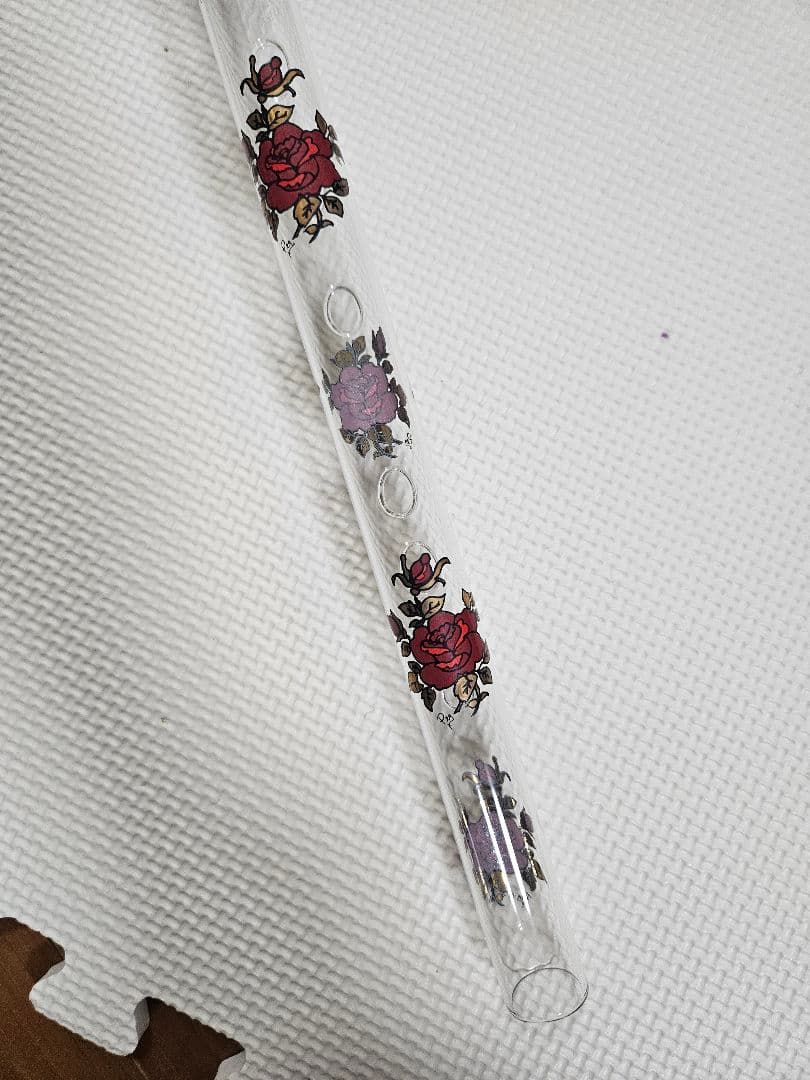 【希少品】HALL クリスタル フルート F管 460mm 木製ケース付き