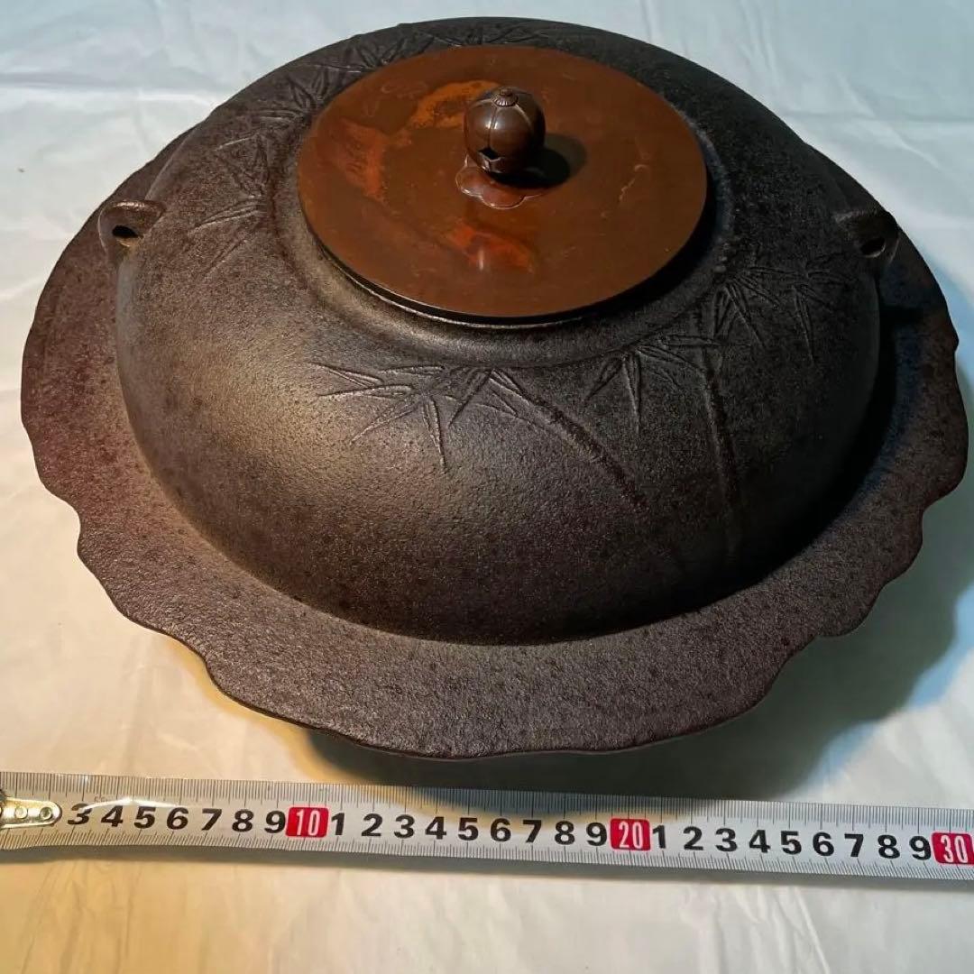 透木釜　竹地紋　経典作