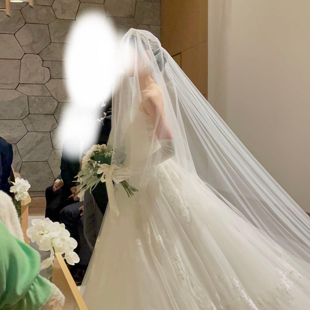 タカミブライダル 3m ベール＆グローブ(Sサイズ) ウェディングベール