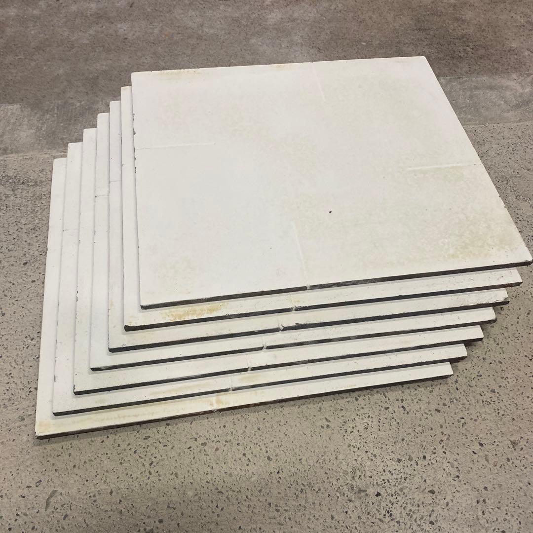 【中古品】陶芸　棚板35×40(厚8mm)7枚組①(スリット有り)