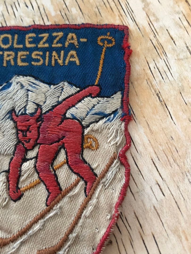 ビンテージ 40s デビル　悪魔　ワッペン　ノースノーネーム　スーベニール