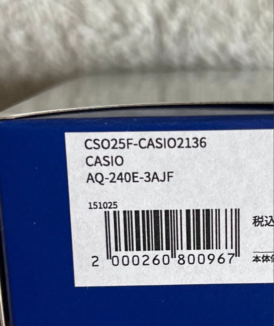 【新品・未使用】CASIO カシオ AQ-240E-3AJF
